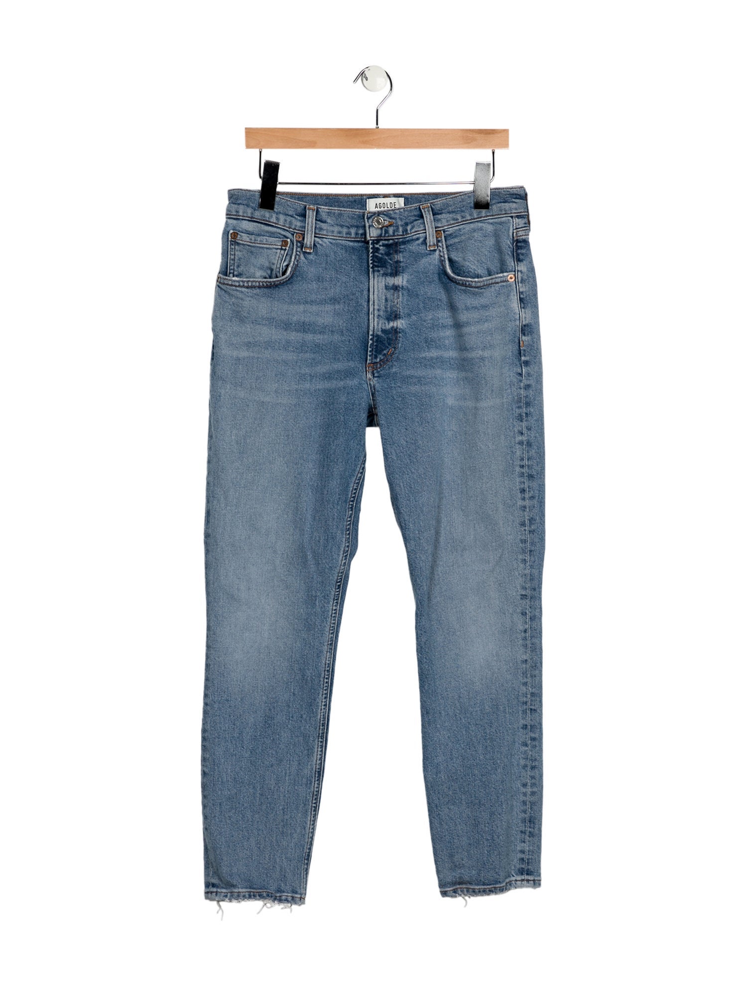 AGOLDE Mid-Rise Skinny Leg Jeans